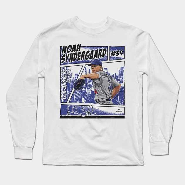 Noah Syndergaard Los Angeles D Comic Long Sleeve T-Shirt by ganisfarhan